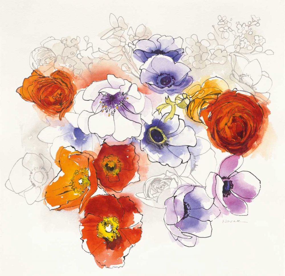 Spring Fleurs art print by Shirley Novak for $57.95 CAD