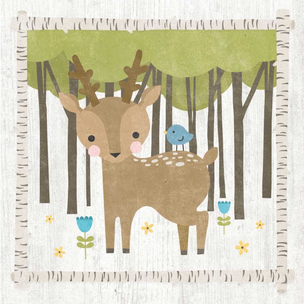 Woodland Hideaway Deer art print by Moira Hershey for $57.95 CAD