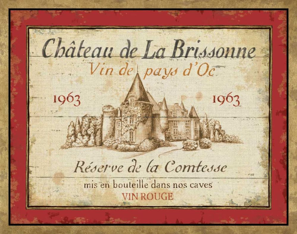 French Wine Label I art print by Daphne Brissonnet for $57.95 CAD