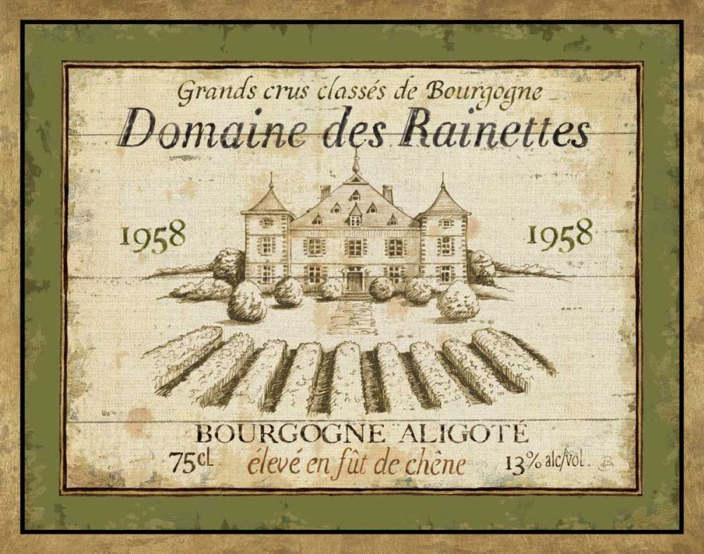 French Wine Label III art print by Daphne Brissonnet for $57.95 CAD
