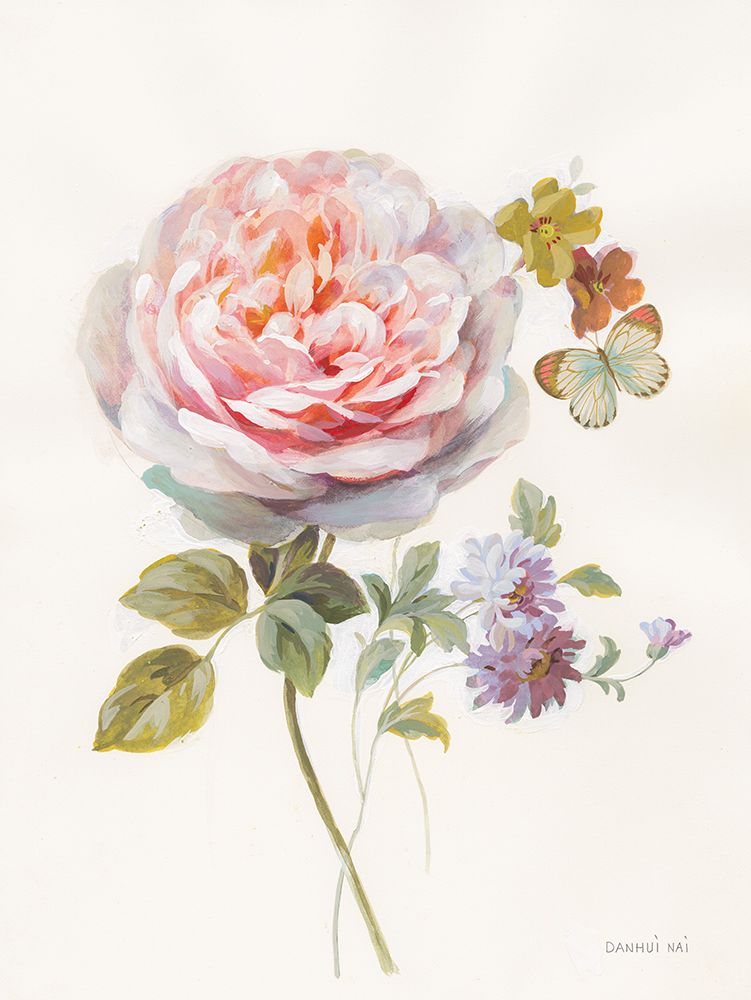 Textile Floral III White art print by Danhui Nai for $57.95 CAD