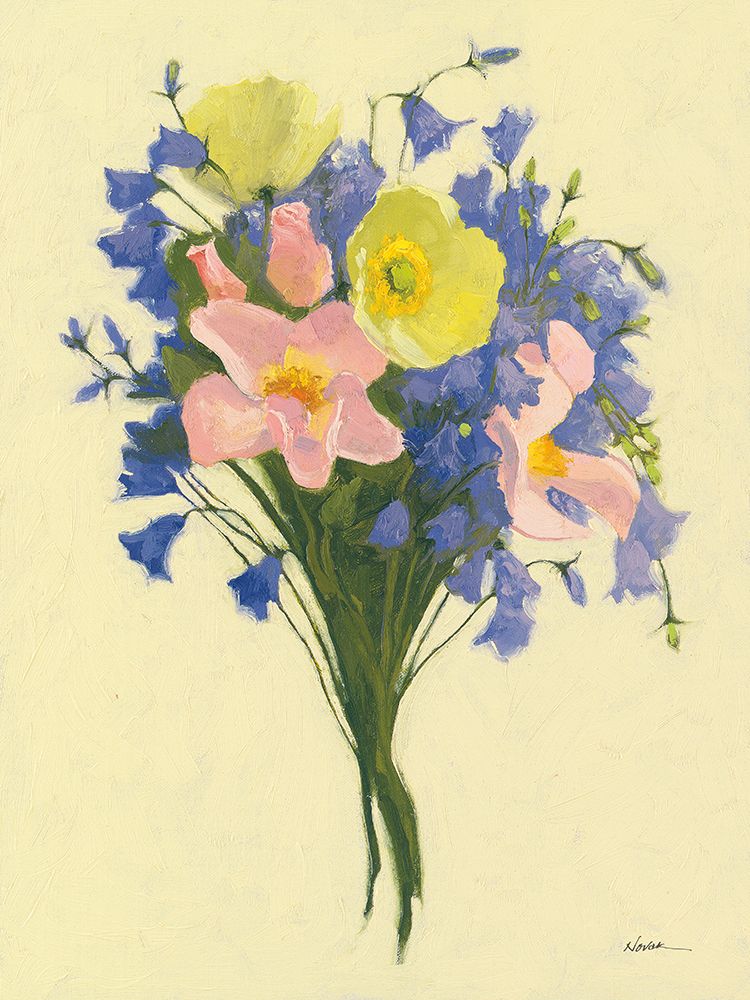 Periwinkle Nosegay I art print by Shirley Novak for $57.95 CAD