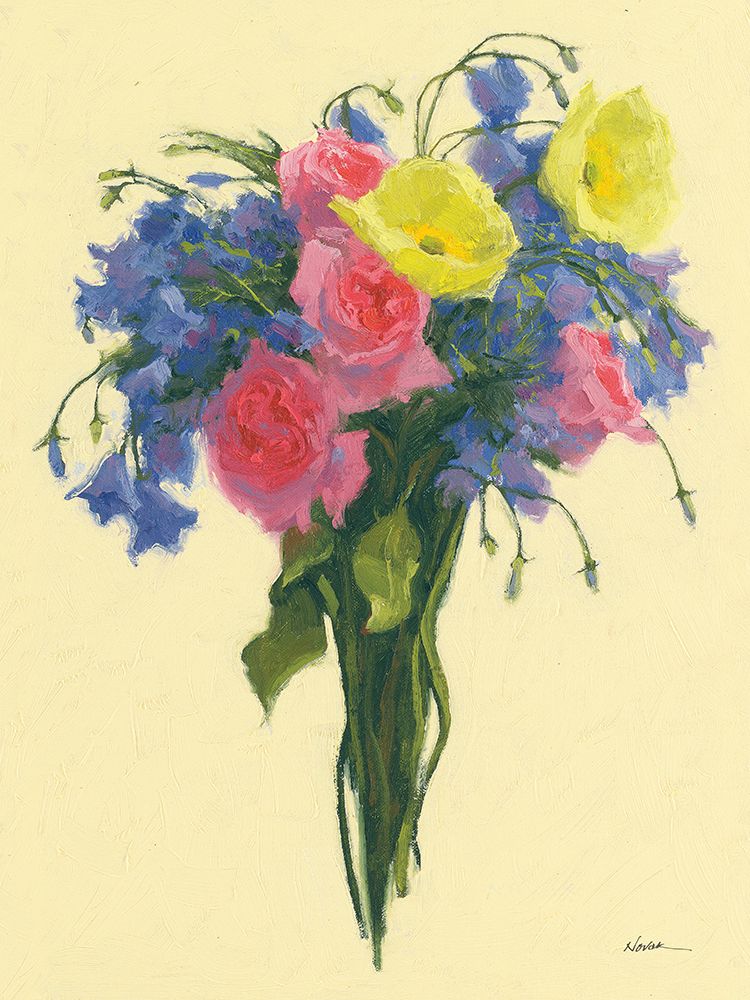 Periwinkle Nosegay IV art print by Shirley Novak for $57.95 CAD