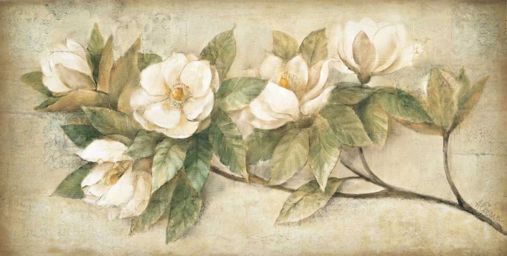 Sugar Magnolia Vintage art print by Albena Hristova for $57.95 CAD