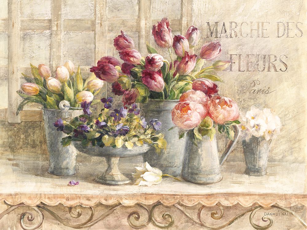 Marche de Fleurs art print by Danhui Nai for $57.95 CAD
