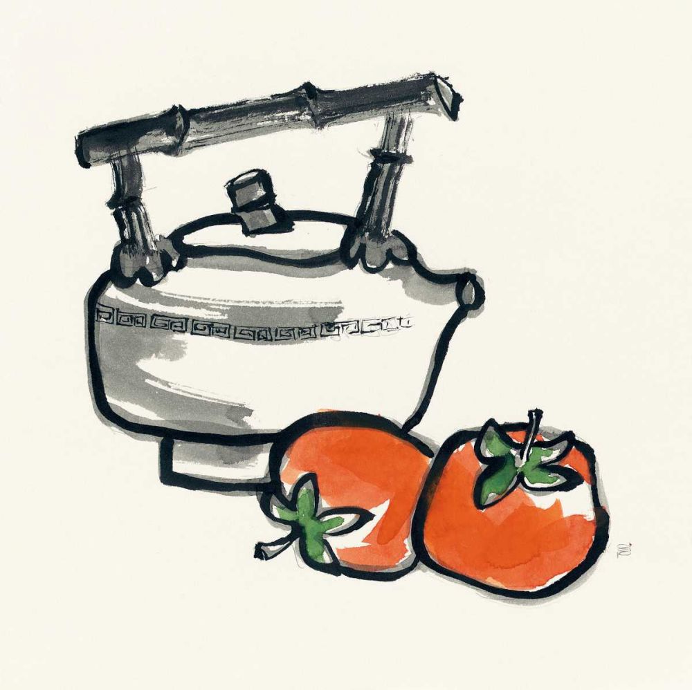 Tea and Persimmons art print by Chris Paschke for $57.95 CAD