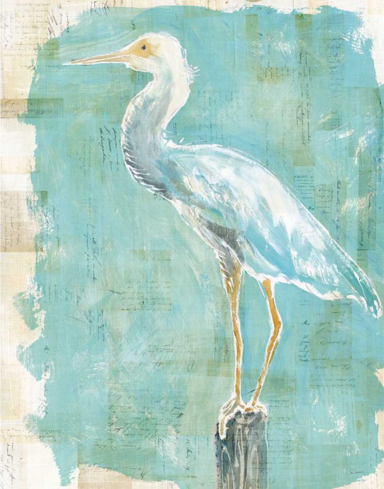 Coastal Egret II art print by Sue Schlabach for $57.95 CAD