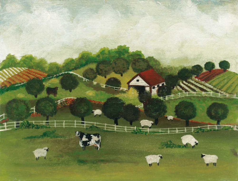 A Day at the Farm II Bright art print by David Carter Brown for $57.95 CAD