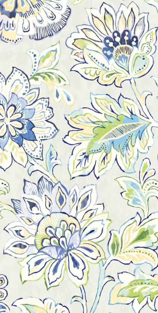 Ceylon Gardens VIII Indigo art print by Wild Apple Portfolio for $57.95 CAD