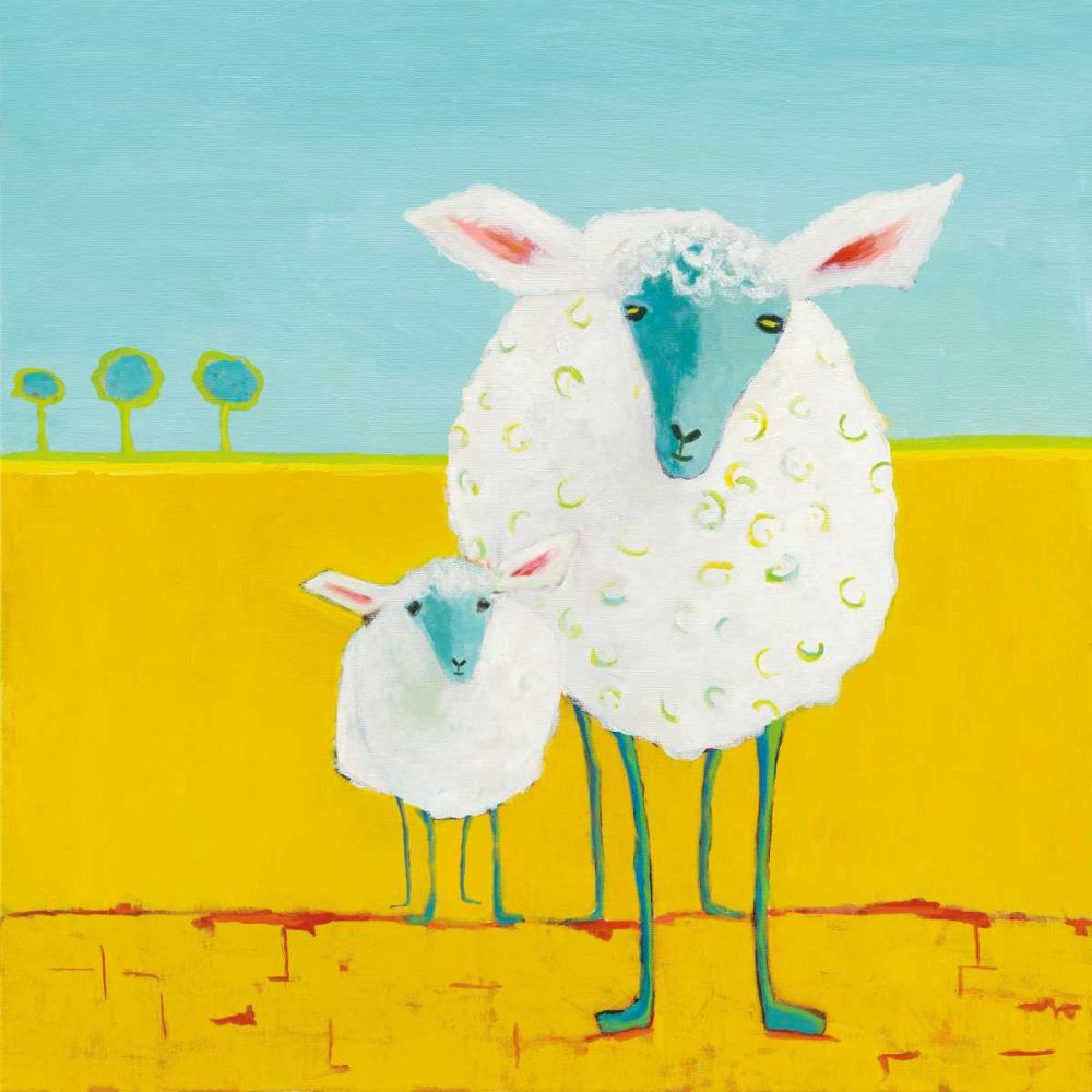 Mama and Baby Sheep art print by Phyllis Adams for $57.95 CAD