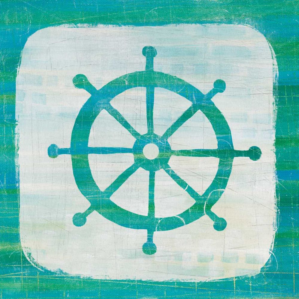 Ahoy IV Blue Green art print by Melissa Averinos for $57.95 CAD