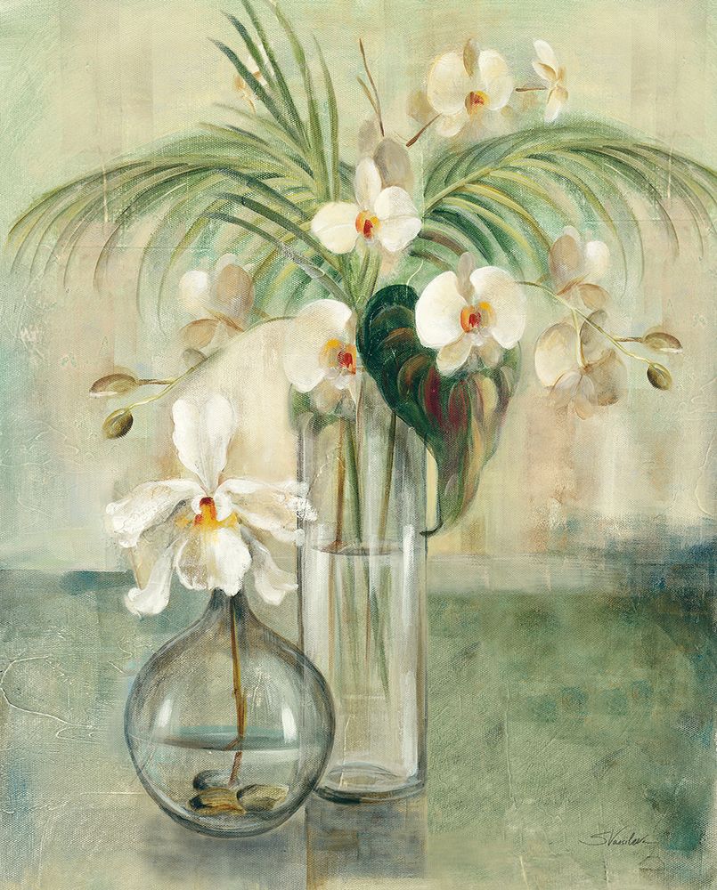 Silver Orchids III art print by Silvia Vassileva for $57.95 CAD