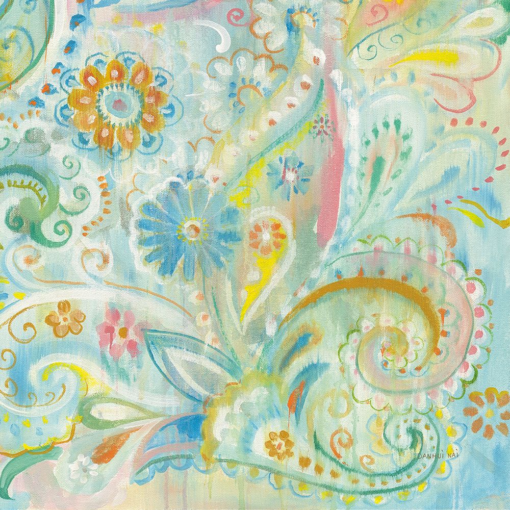 Spring Dream Paisley XIII art print by Danhui Nai for $57.95 CAD