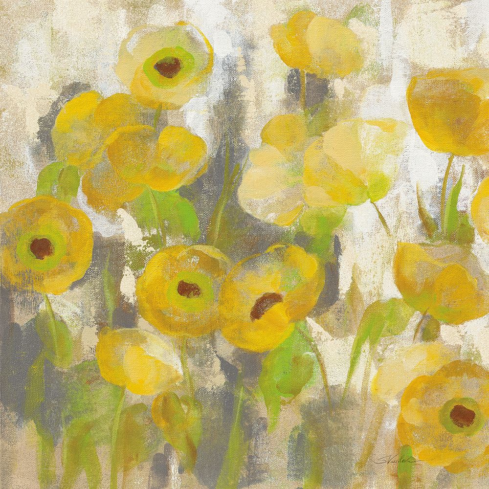 Floating Yellow Flowers IV art print by Silvia Vassileva for $57.95 CAD