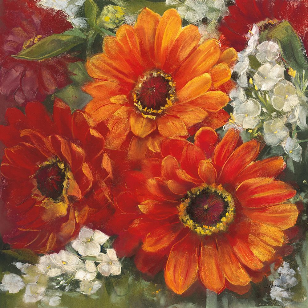 Summer Gerberas II art print by Carol Rowan for $57.95 CAD