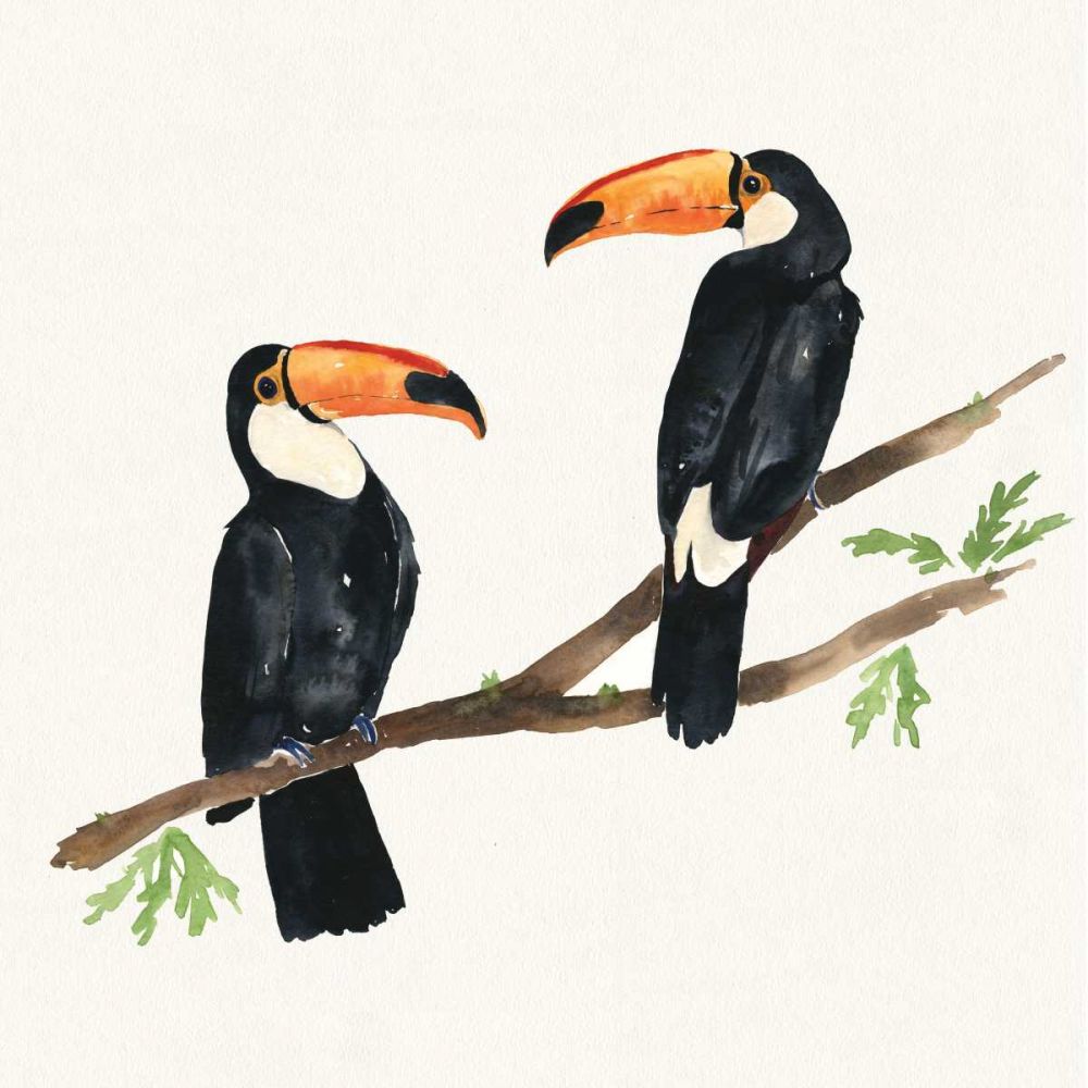 Tropical Fun Bird I art print by Harriet Sussman for $57.95 CAD