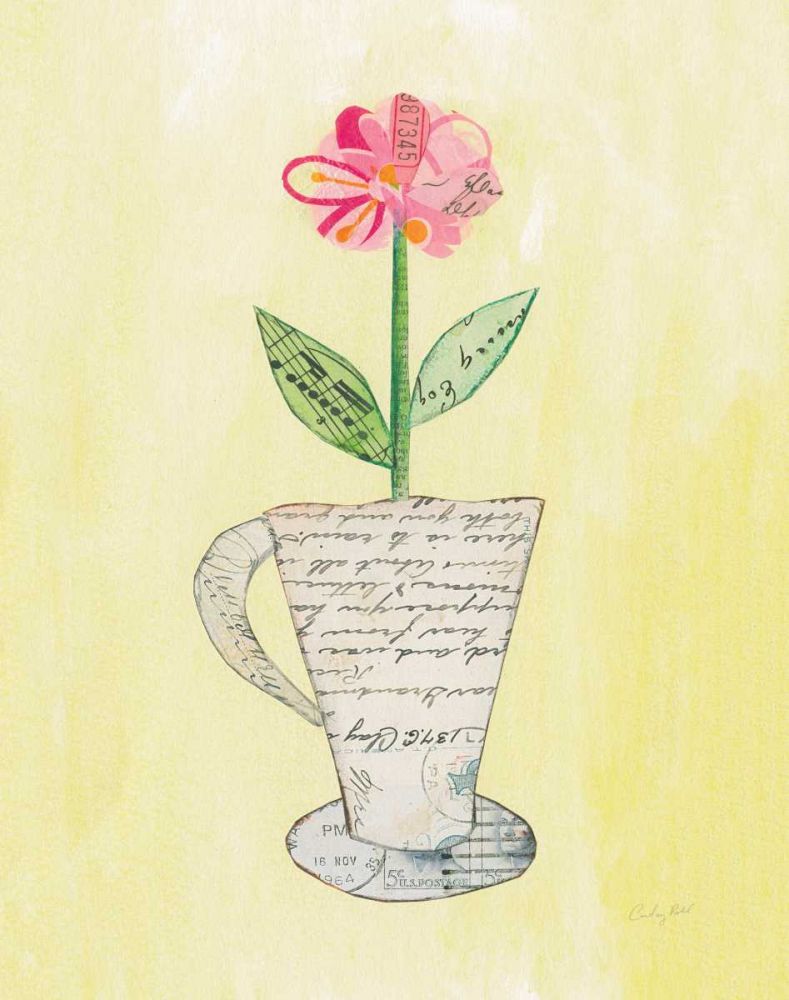 Teacup Floral II art print by Courtney Prahl for $57.95 CAD