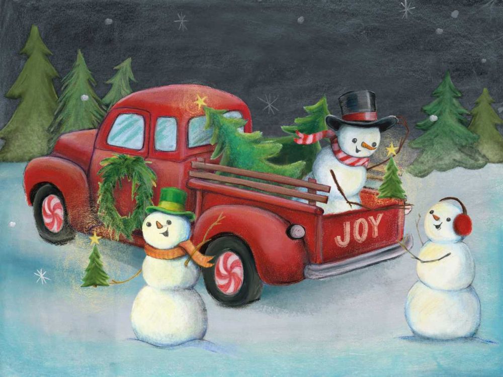 Christmas on Wheels II Light art print by Mary Urban for $57.95 CAD