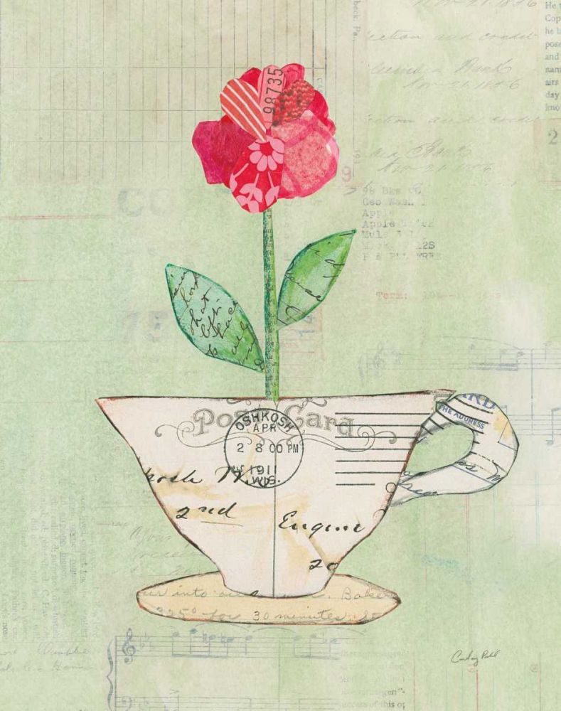 Teacup Floral I on Print art print by Courtney Prahl for $57.95 CAD