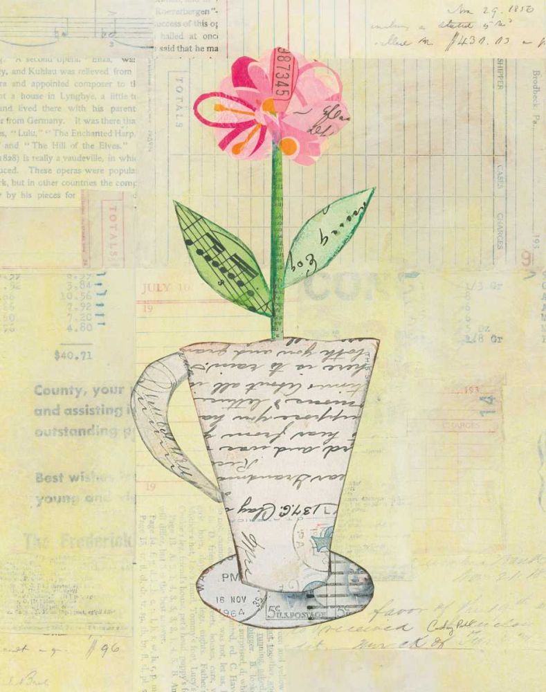 Teacup Floral II on Print art print by Courtney Prahl for $57.95 CAD