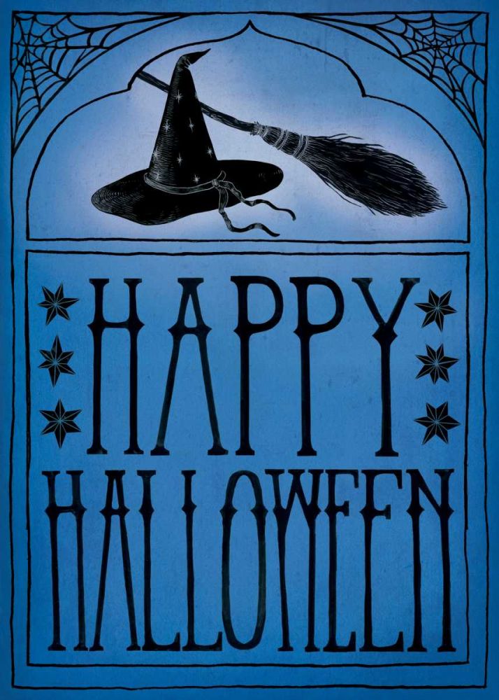 Vintage Halloween Happy Halloween art print by Sara Zieve Miller for $57.95 CAD