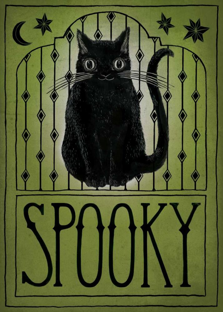 Vintage Halloween Spooky art print by Sara Zieve Miller for $57.95 CAD