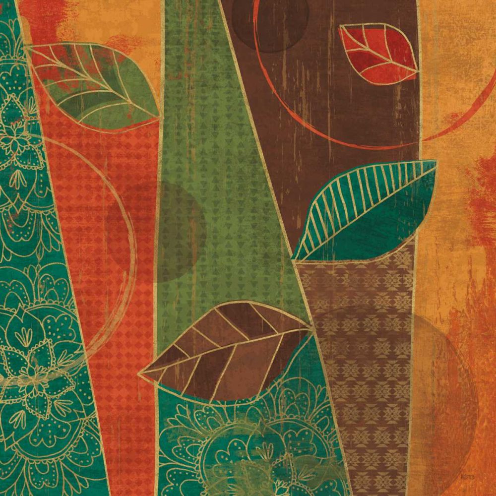Bohemian Leaves III art print by Veronique Charron for $57.95 CAD