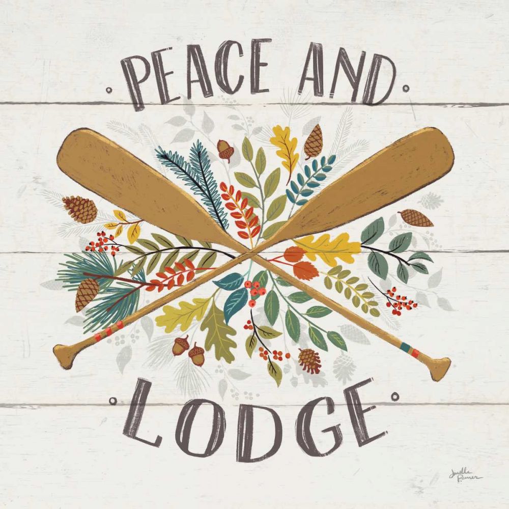 Peace and Lodge IV art print by Janelle Penner for $57.95 CAD