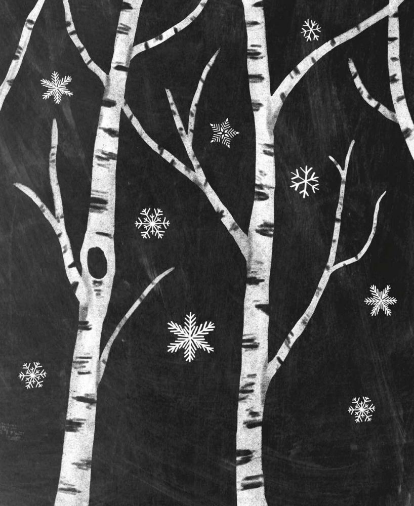 Snowy Birches II art print by Mary Urban for $57.95 CAD