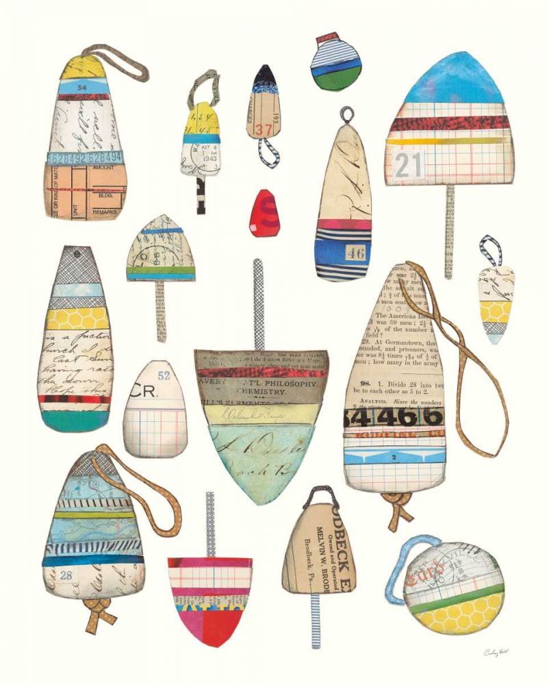 Lobster Buoys on White art print by Courtney Prahl for $57.95 CAD