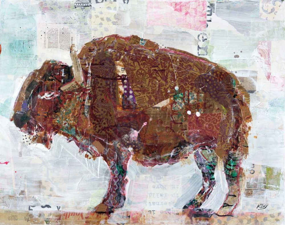 El Buffalo Brown Crop art print by Kellie Day for $57.95 CAD