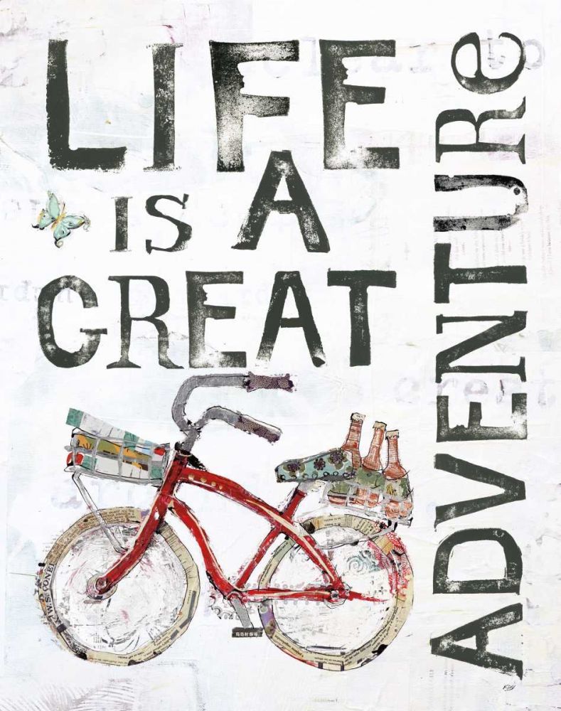 Life is a Great Adventure art print by Kellie Day for $57.95 CAD