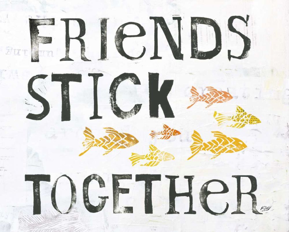 Friends Stick Together art print by Kellie Day for $57.95 CAD