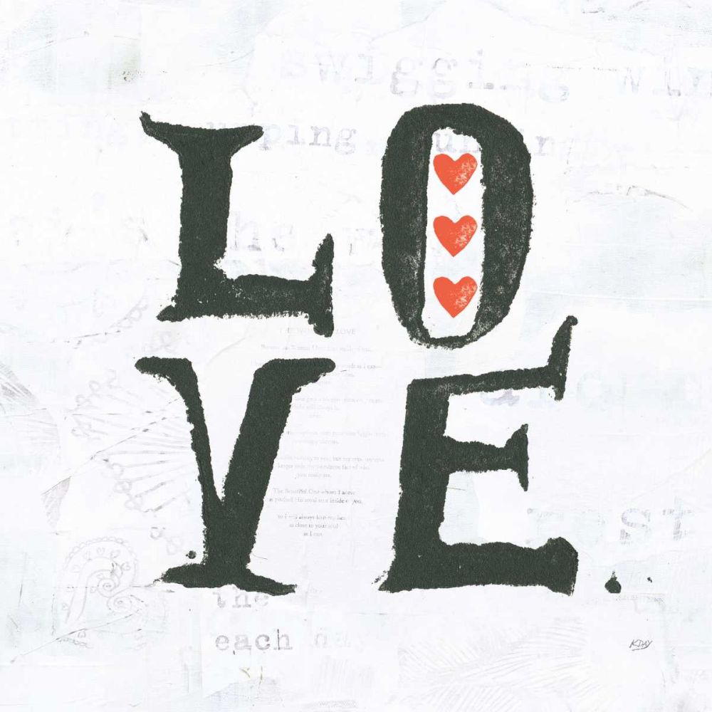 Love art print by Kellie Day for $57.95 CAD