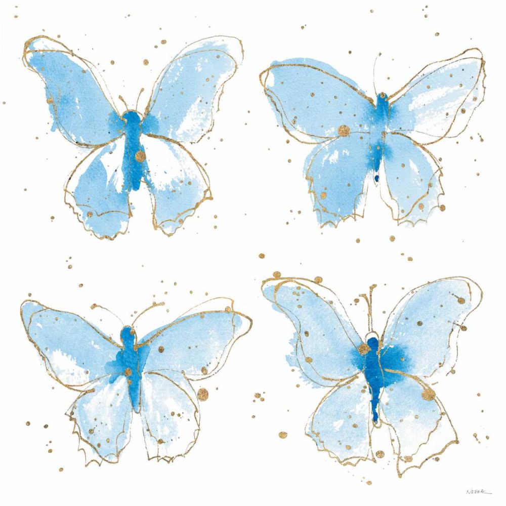 Gilded Butterflies art print by Shirley Novak for $57.95 CAD