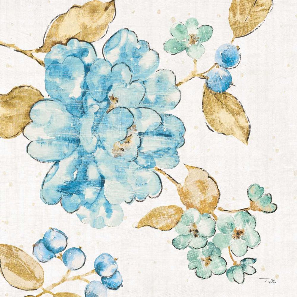 Blue Blossom II art print by Pela for $57.95 CAD