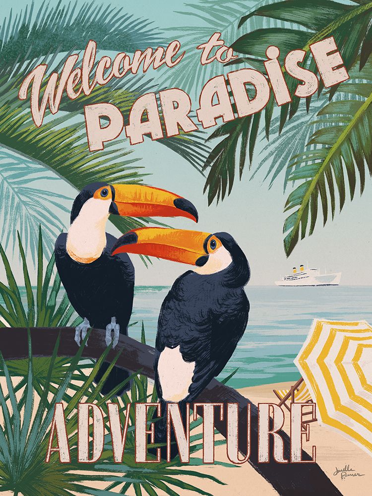 Welcome to Paradise II art print by Janelle Penner for $57.95 CAD