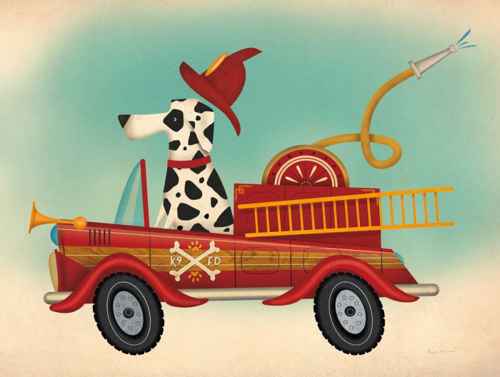 K9 Fire Department art print by Ryan Fowler for $57.95 CAD