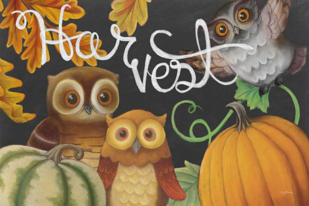 Harvest Owl IV art print by Mary Urban for $57.95 CAD
