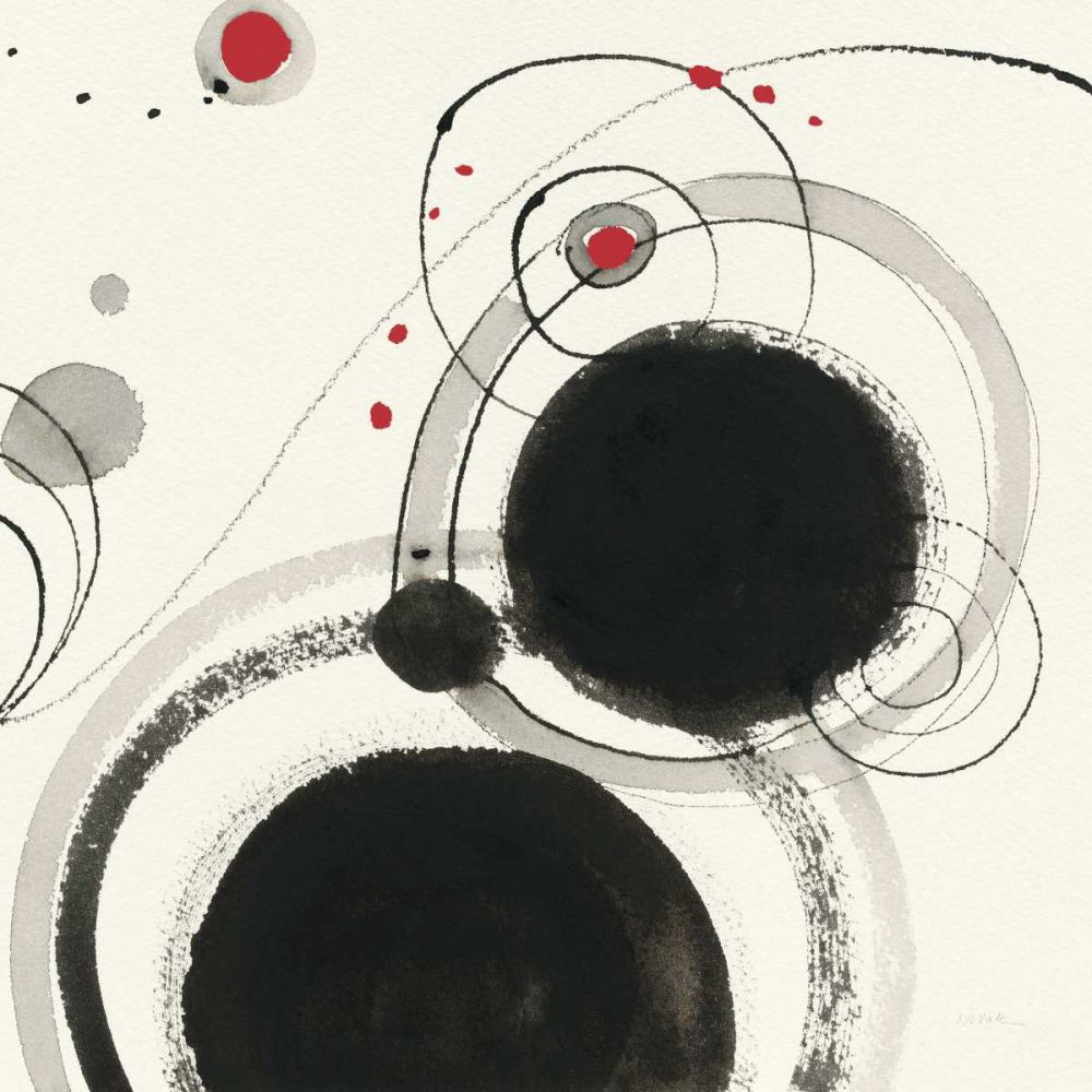 Planetary III with Red art print by Shirley Novak for $57.95 CAD