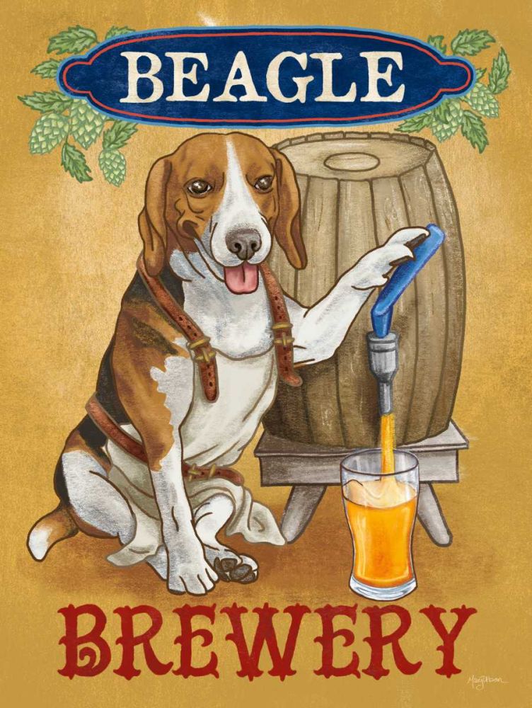 Beer Dogs IV art print by Mary Urban for $57.95 CAD