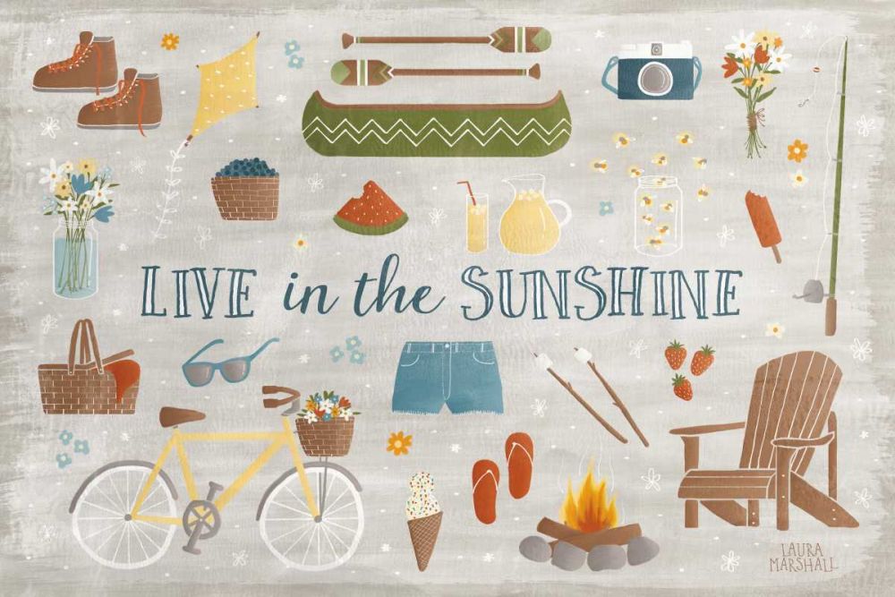 Summer Sunshine III art print by Laura Marshall for $57.95 CAD