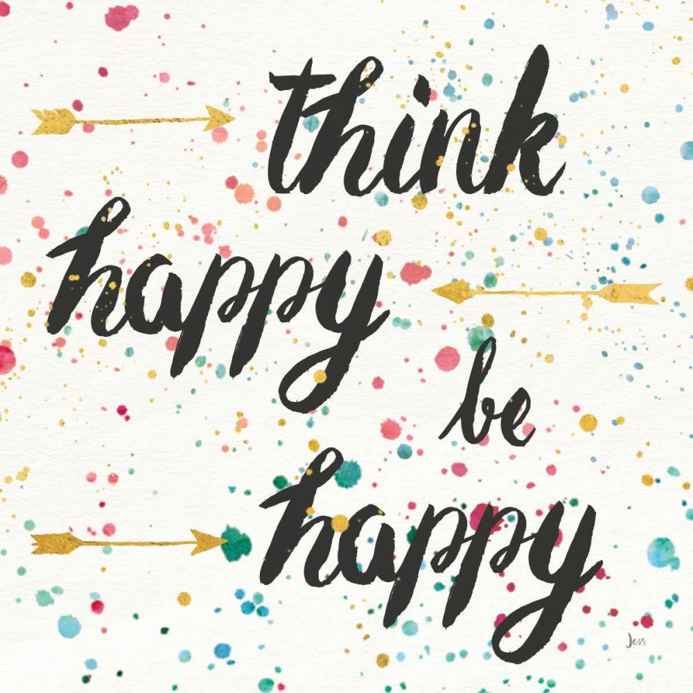 Think Happy II art print by Jess Aiken for $57.95 CAD