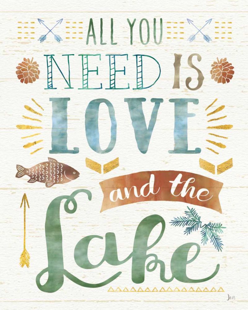 Lake Love I art print by Jess Aiken for $57.95 CAD