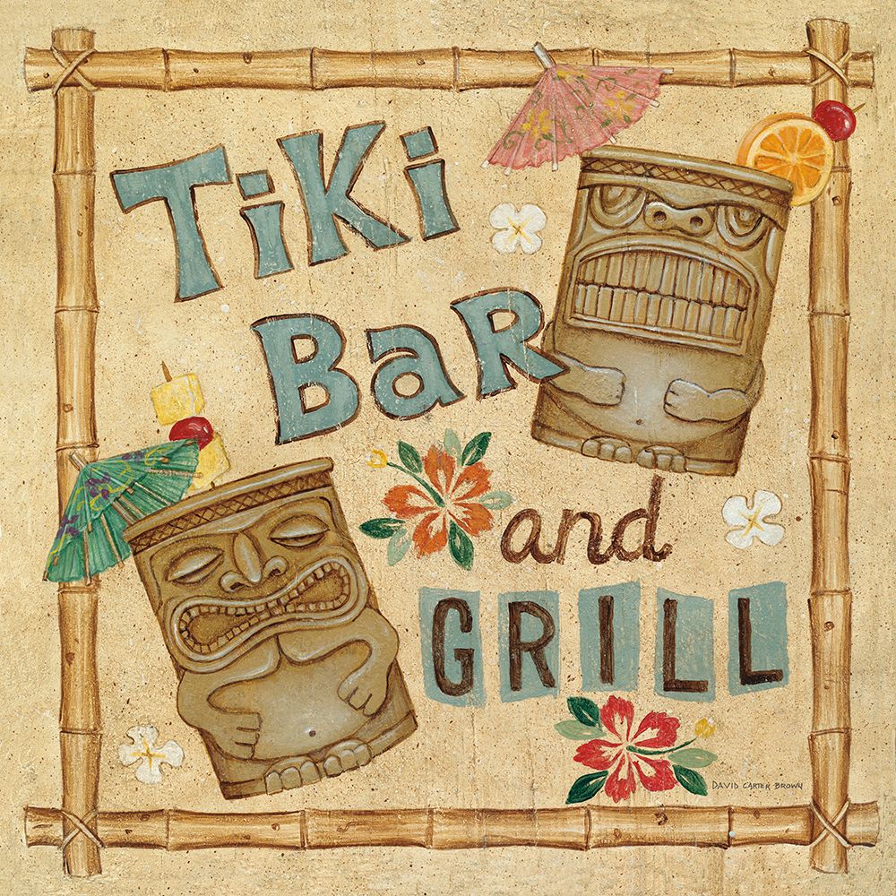 Tiki Bar art print by David Carter Brown for $57.95 CAD