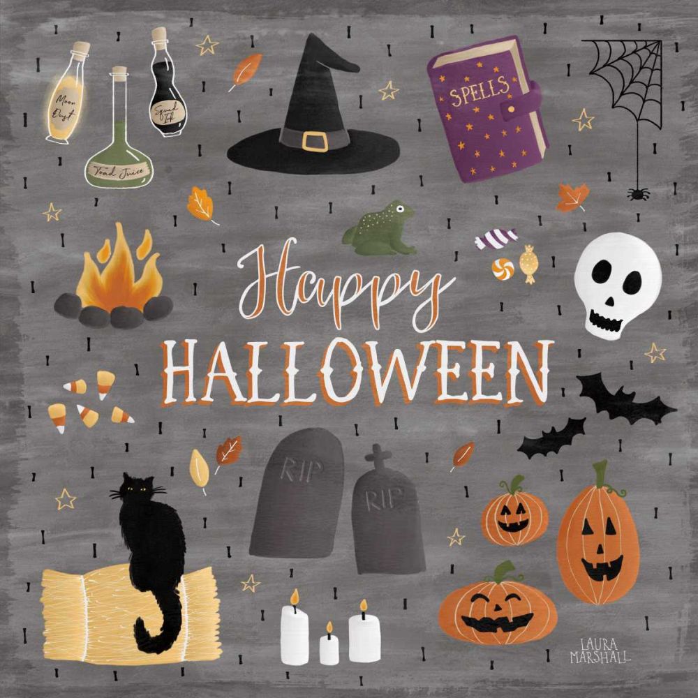 Haunted Halloween II art print by Laura Marshall for $57.95 CAD