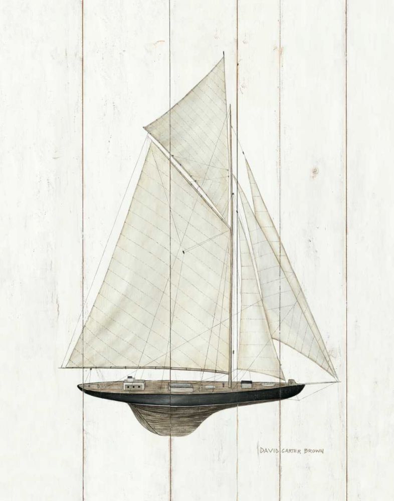 Sailboat I art print by David Carter Brown for $57.95 CAD