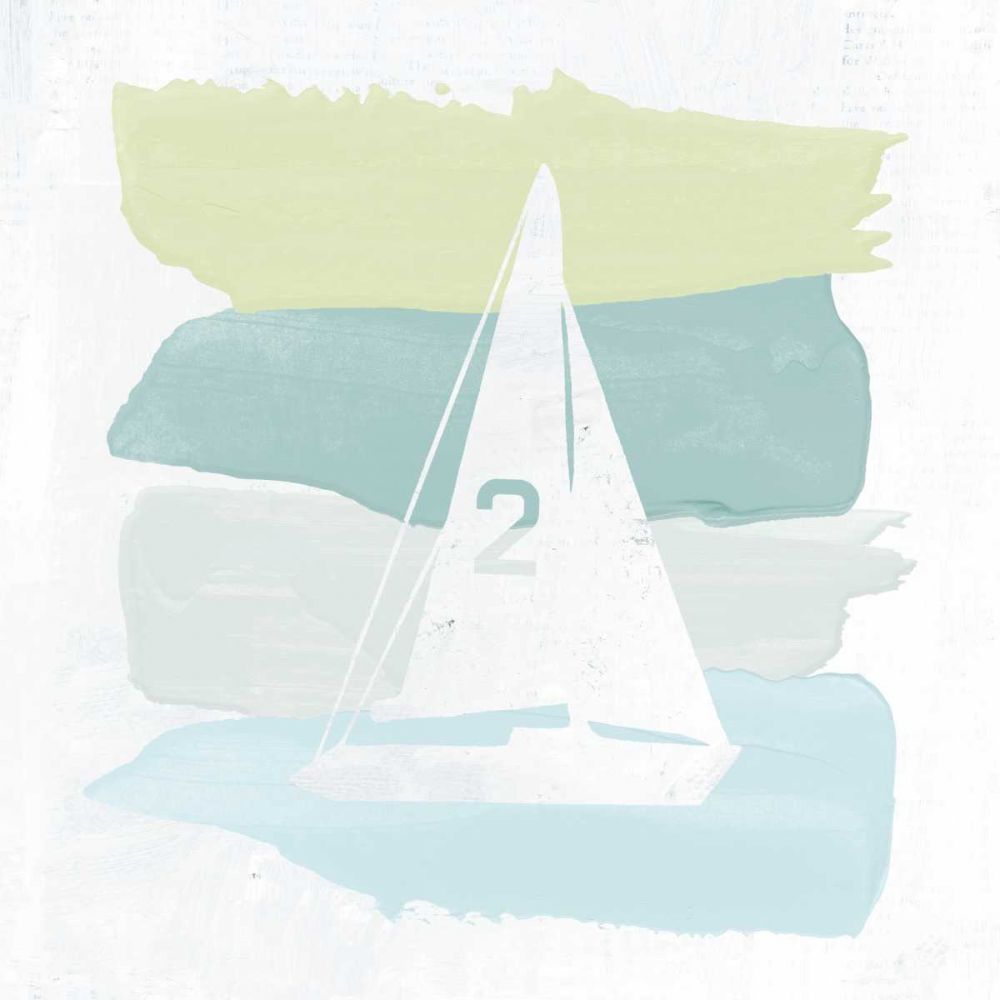 Seaside Swatch Sailboat art print by Moira Hershey for $57.95 CAD