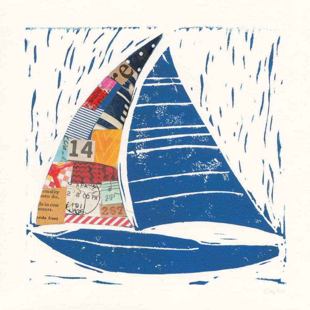 Nautical Collage IV art print by Courtney Prahl for $57.95 CAD