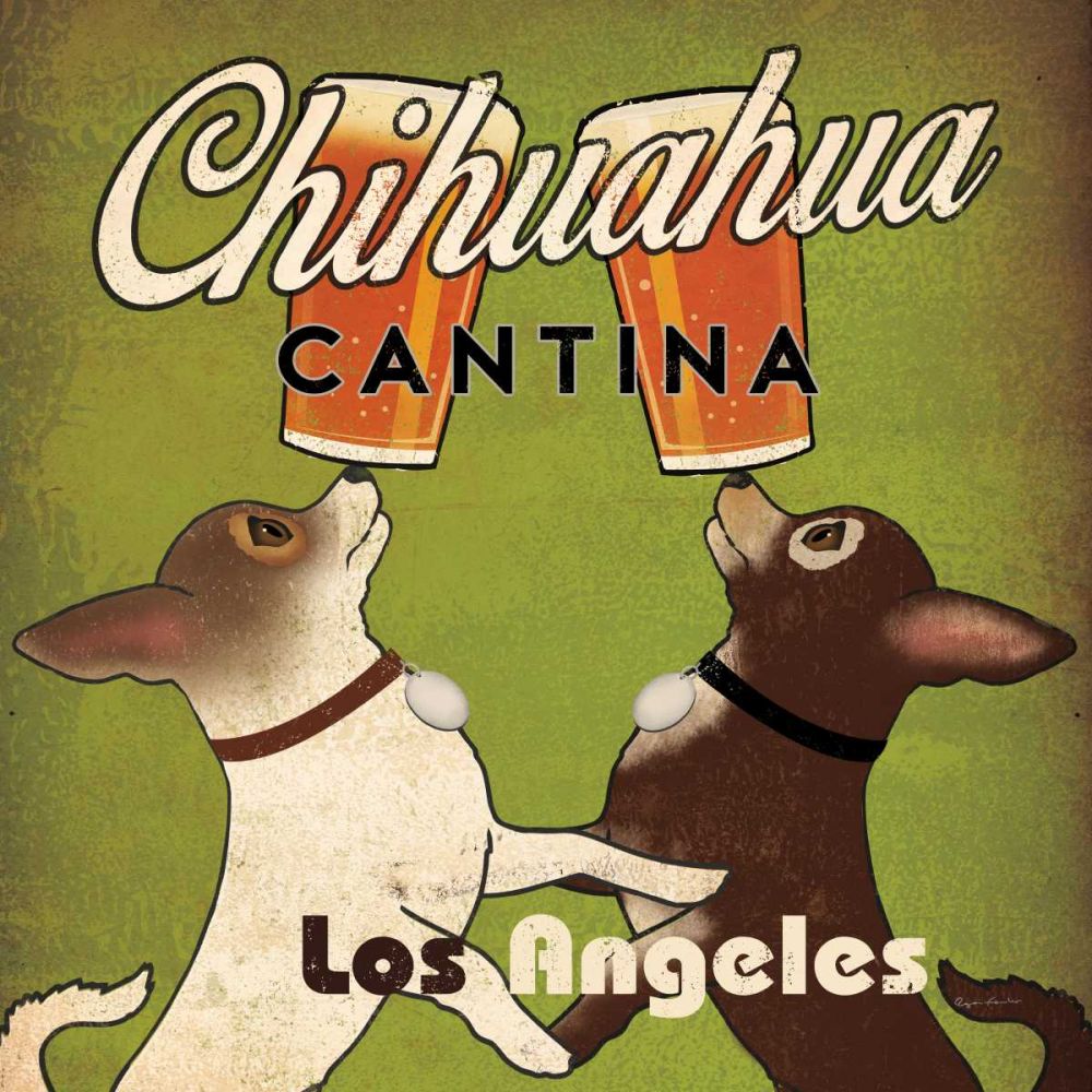 Double Chihuahua Crop Los Angeles art print by Ryan Fowler for $57.95 CAD